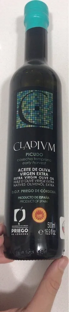 Aceite de oliva virgen extra Cladivm