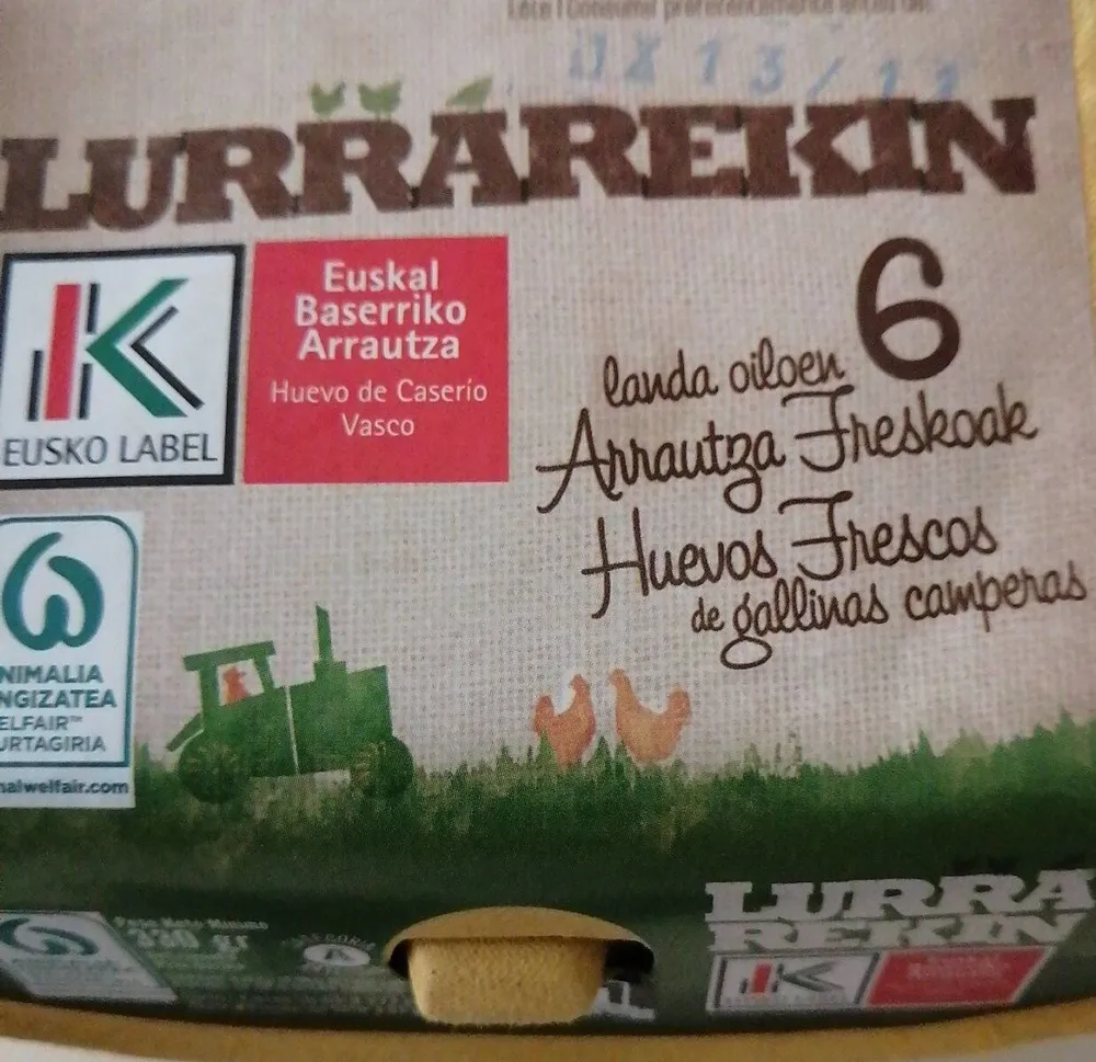 Huevos eusko label