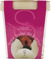 Helado de yogur con frutas del bosque sin gluten tarrina