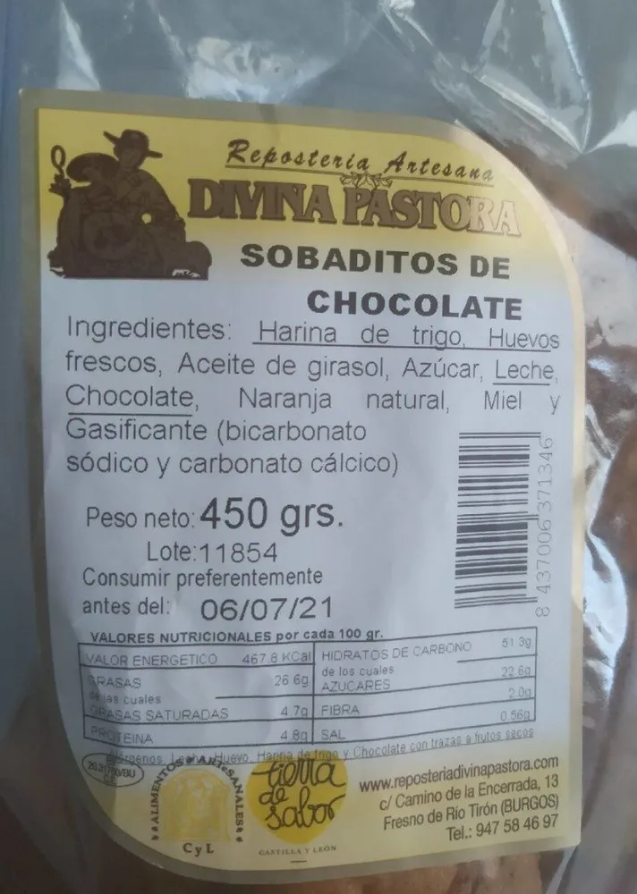 Sobaditos de chocolate