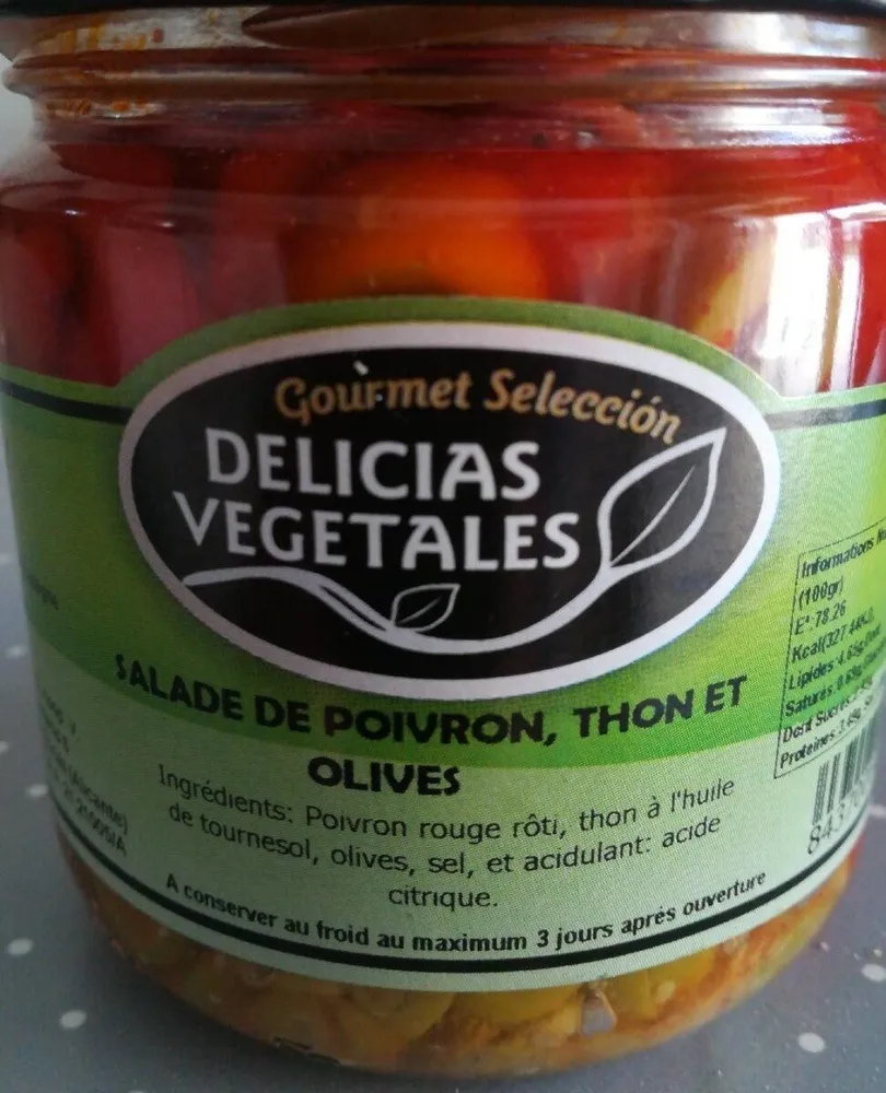Salade de Poivron, Thon et Olives