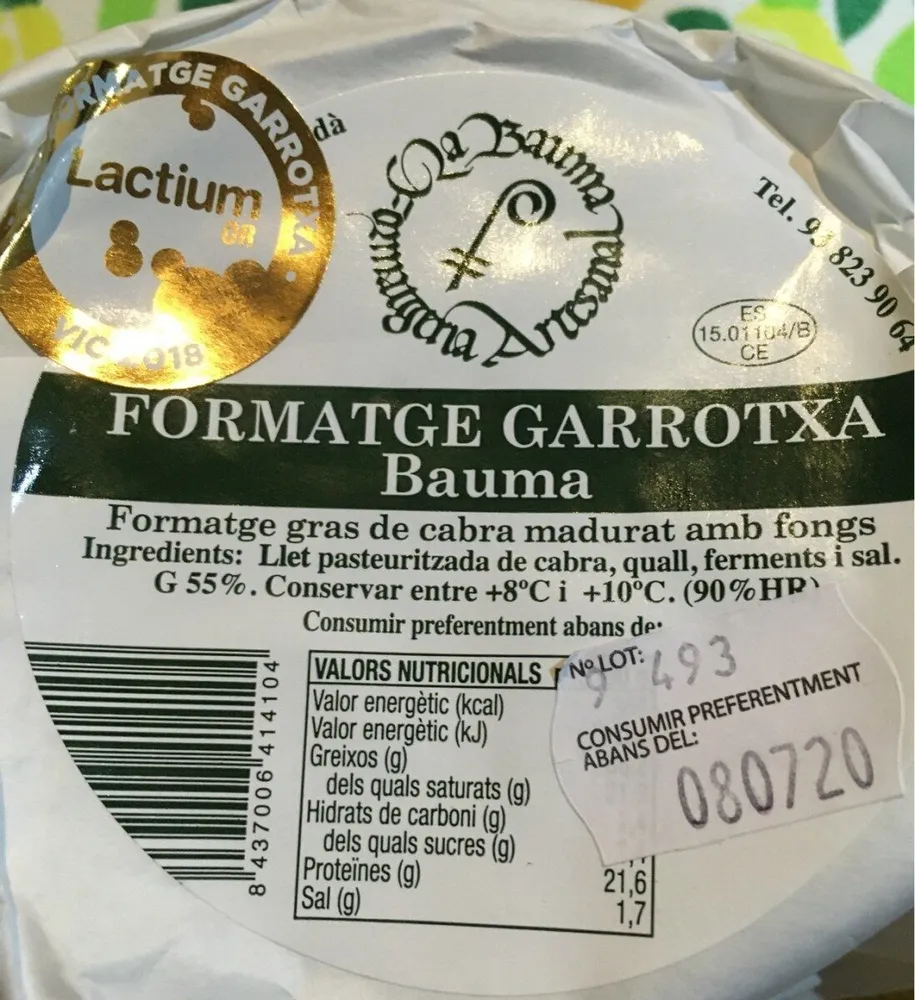 Formatge garrotxa bauma