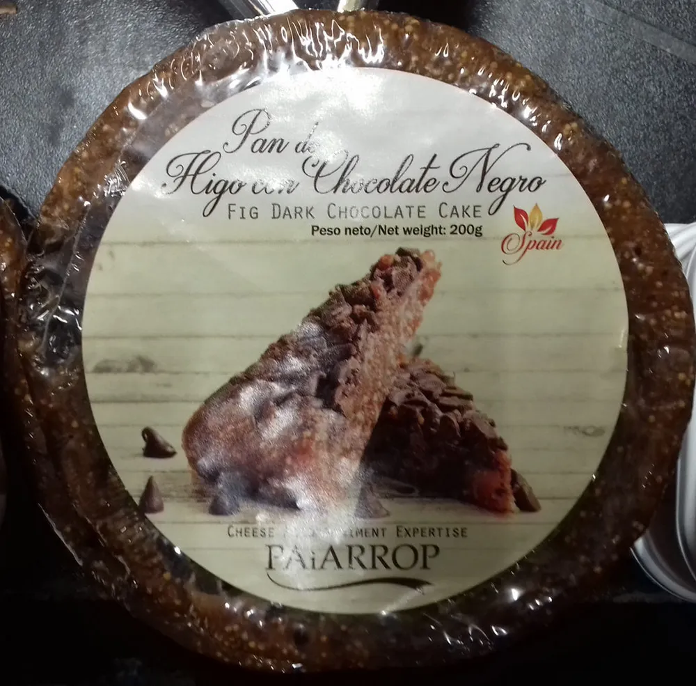 Pan de higos y chocolate negro
