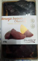 Naranja bañada en chocolate