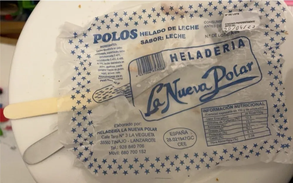 Helado de leche