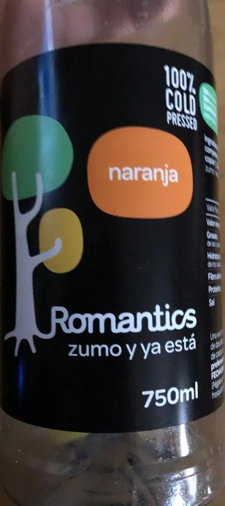Romantics zumo y ya esta (naranja)
