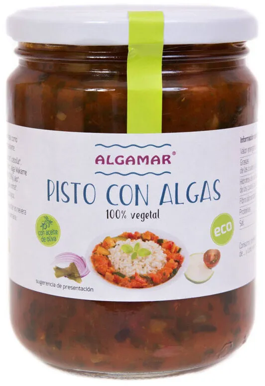 Pisto con algas