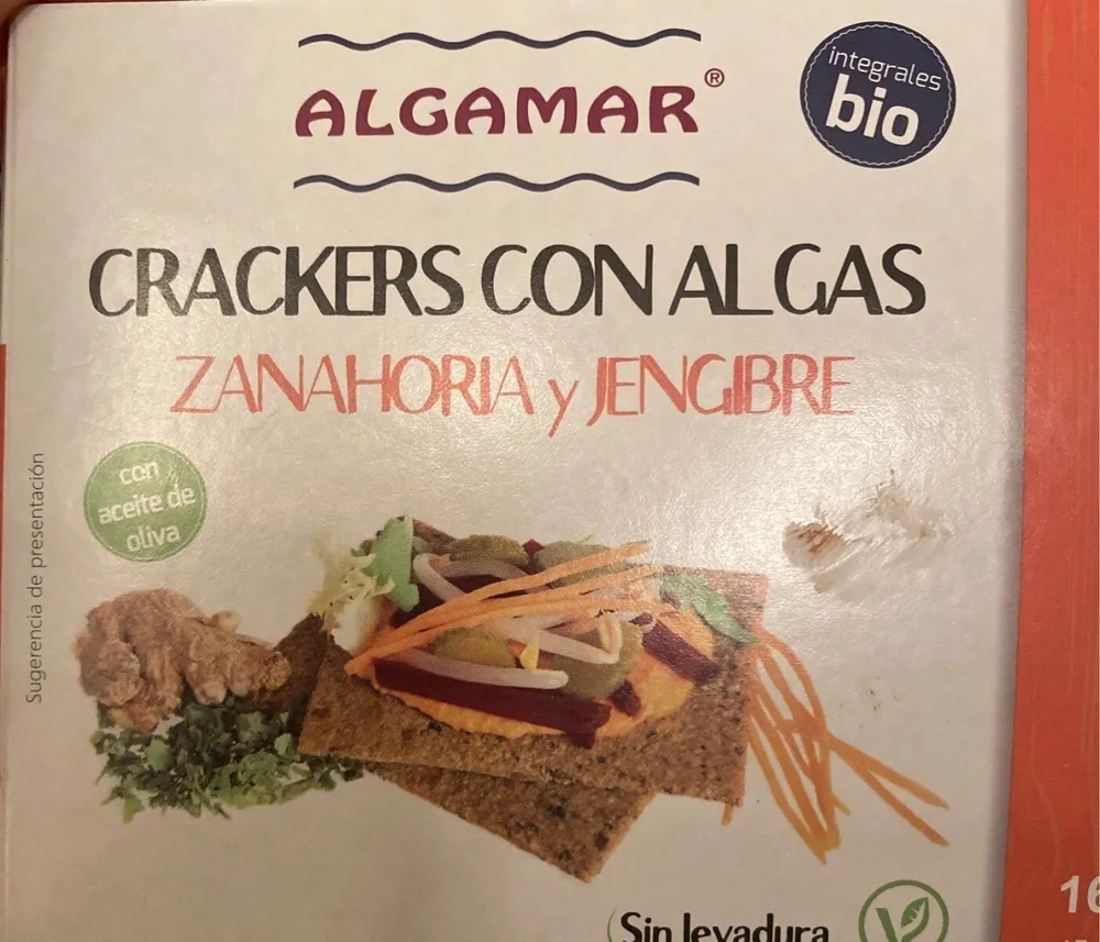Crackers con algas