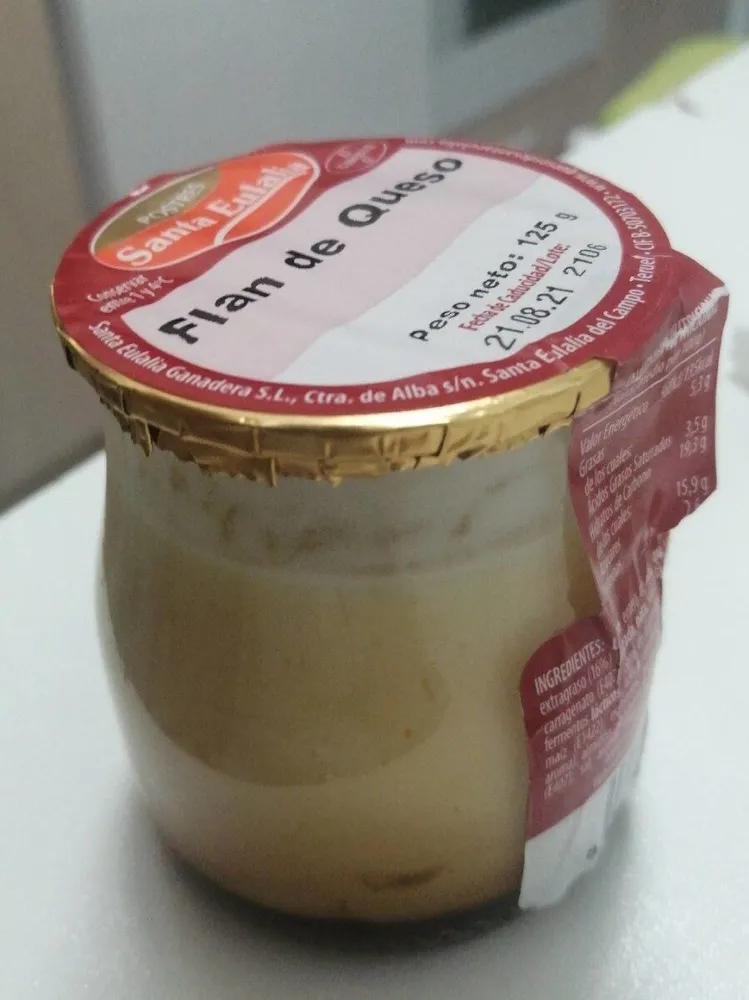 Flan de queso