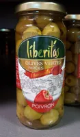 Olives vertes farcies poivrons