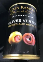 Olives vertes farcies aux anchoix
