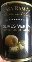 Olives vertes farcies au jalapeño