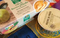 Postre de manzana y melocotón