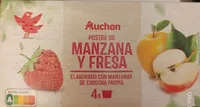 Postre de manzana y fresa