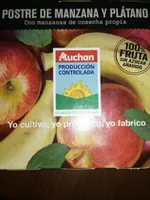 Postre de manzana y plátano