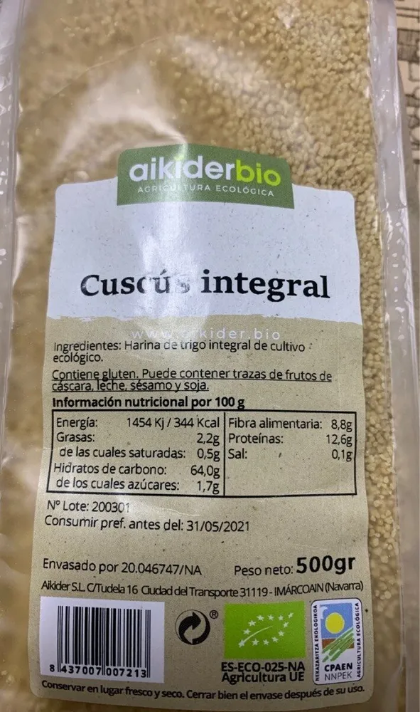 Cuscús integral