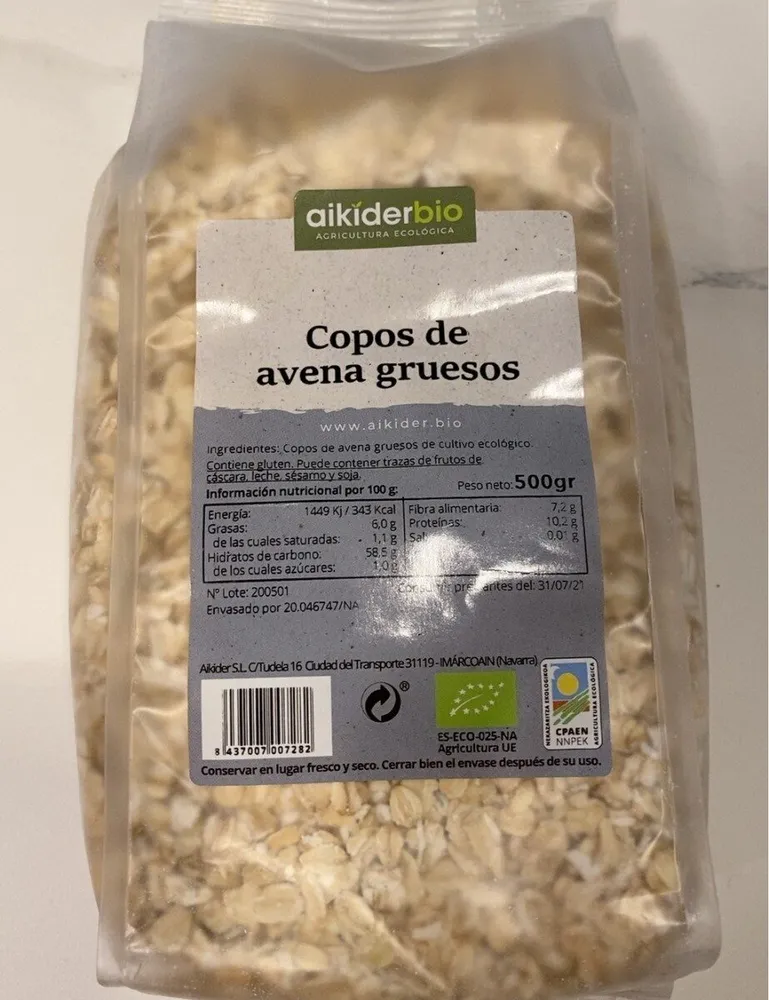 Copos de avena gruesos