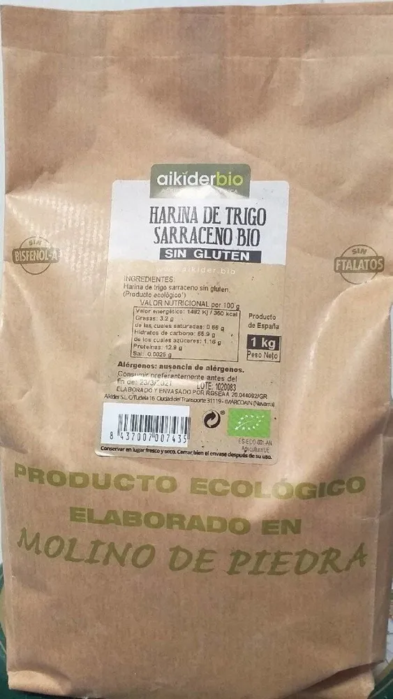 HARINA DE TRIGO SARRACENO BIO