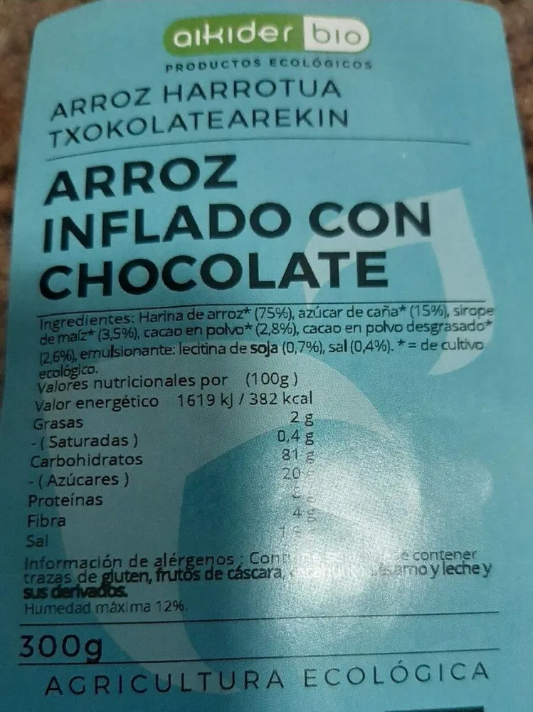 Arroz inflado von chocolate