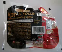 Roti de pollo relleno de jamon y queso