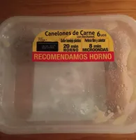 Canelones de carne con bechamel
