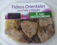Fideos Orientales con Pollo y Shiitake