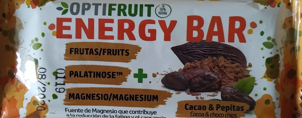 Optifruit energy bar