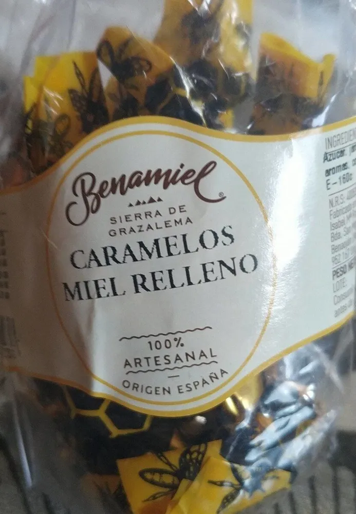 Caramelos Miel relleno