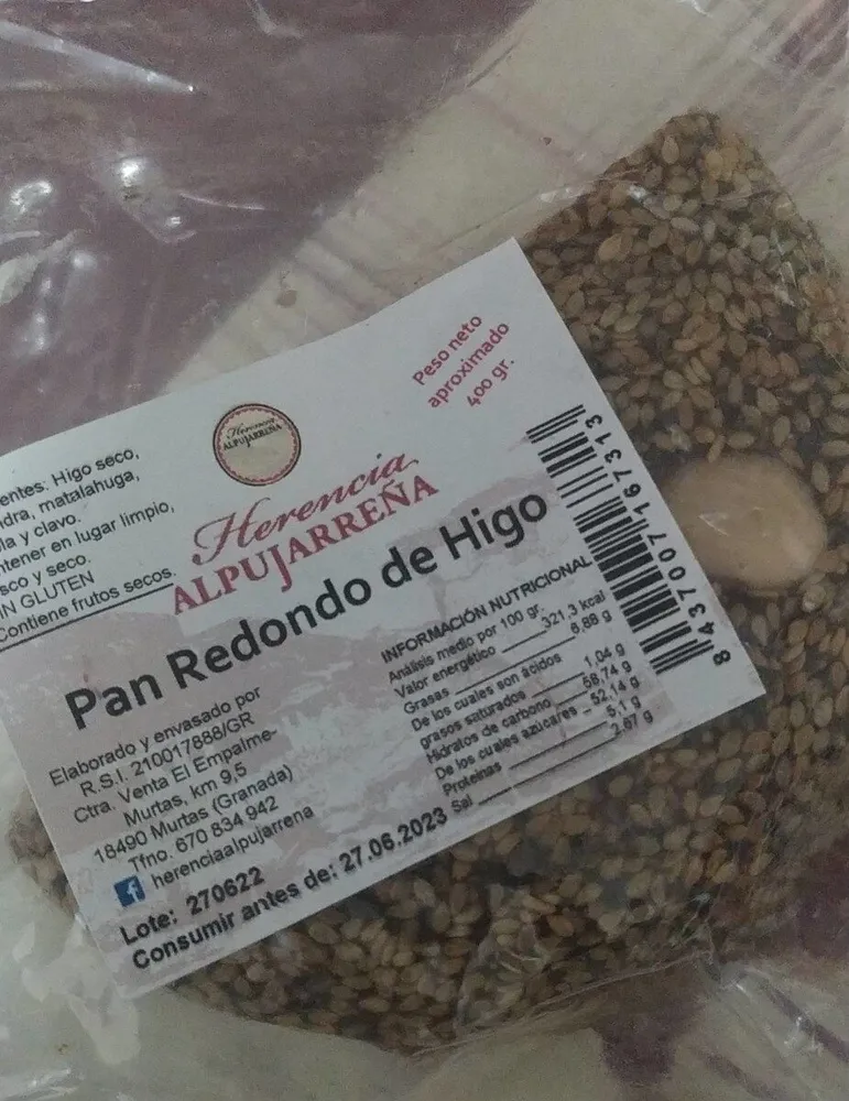 Pan Redondo de Higo