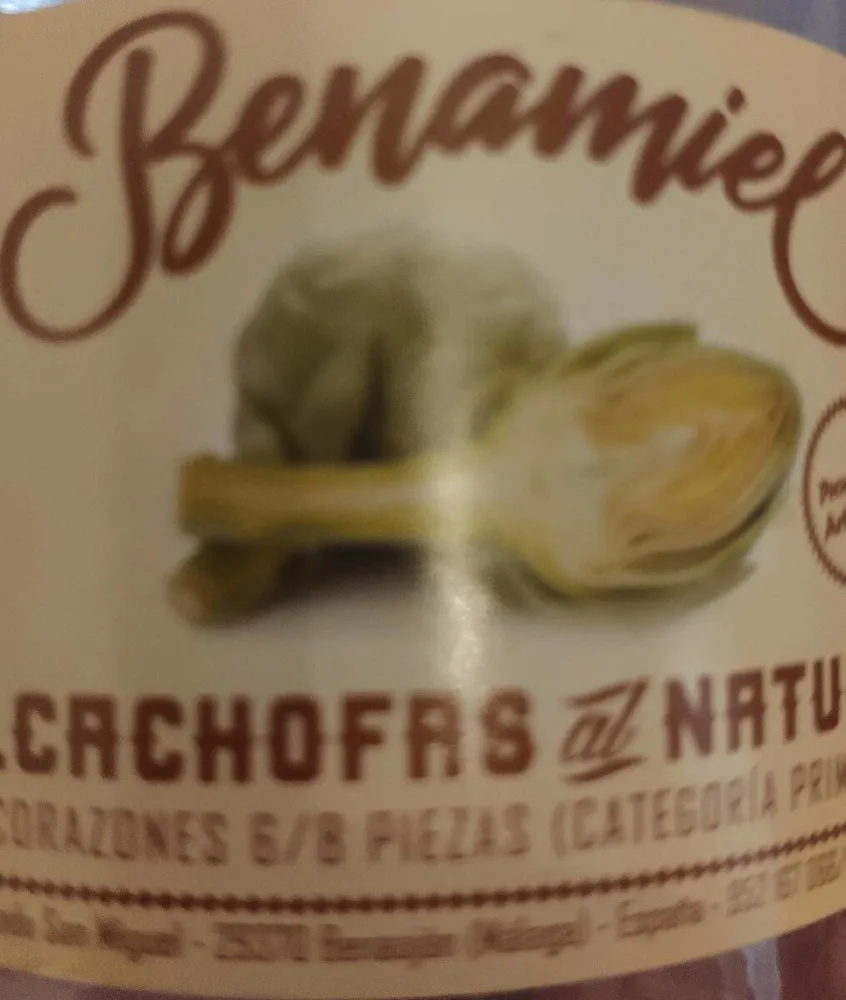 Alcachofas al natural