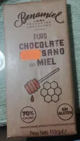 Chocolate puro artesano con miel