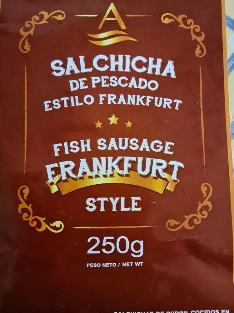 Salchichas de pescado estilo frankfurt