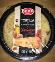 Tortilla pomme de terre et poivron rouge