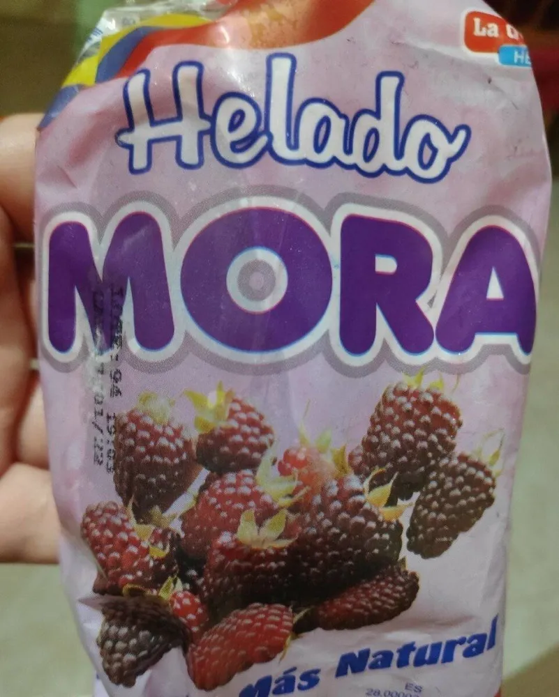 Helado de mora