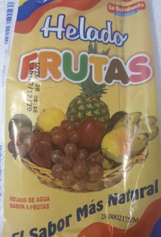 Helado de frutas