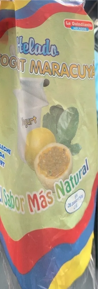 Helado yogurt maracuya