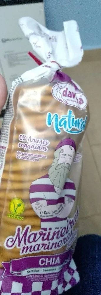 Galletas marineras con chia