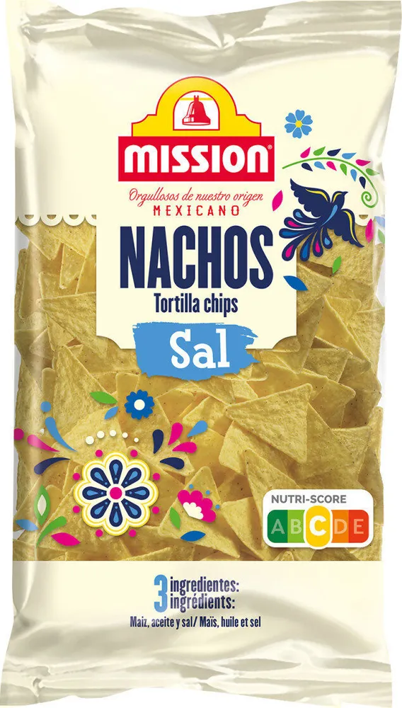 Nachos tortilla chips sal
