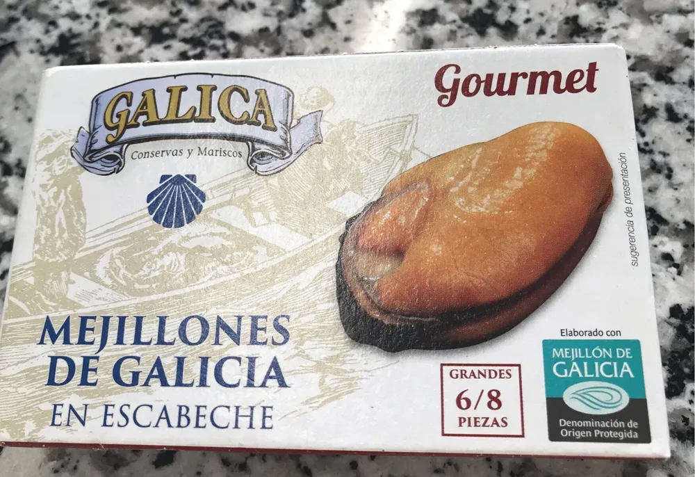 Mejillones de Galicia en escabeche
