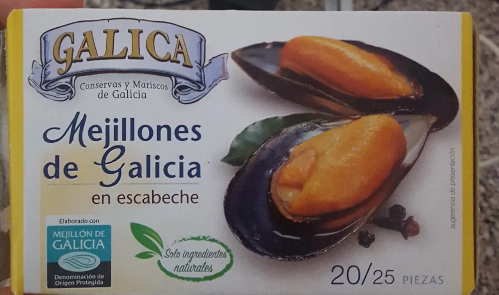 Mejillones de Galicia en escabeche