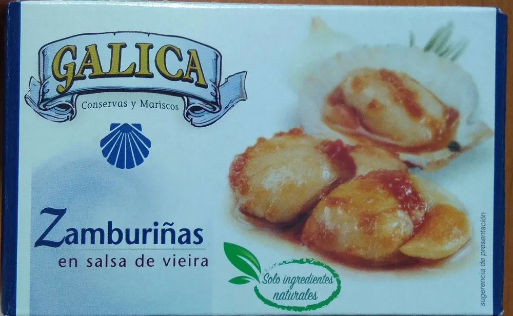 Zamburiñas en salsa de vieira