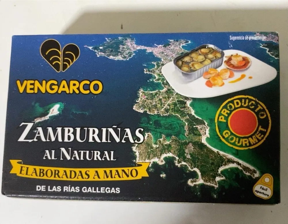 Zamburiñas al natural