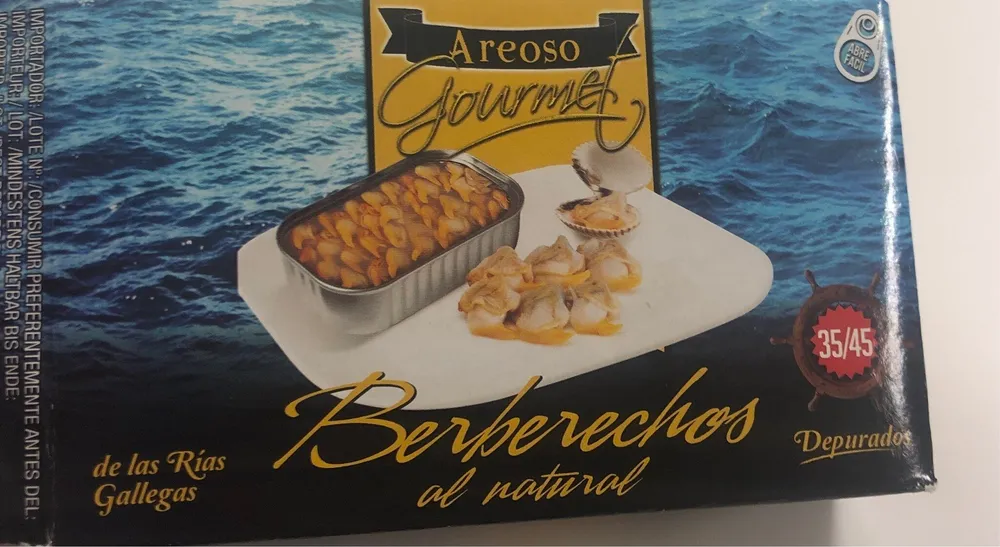 Berberechos al natural