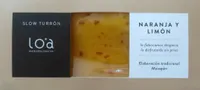 Turrón de naranja y limón