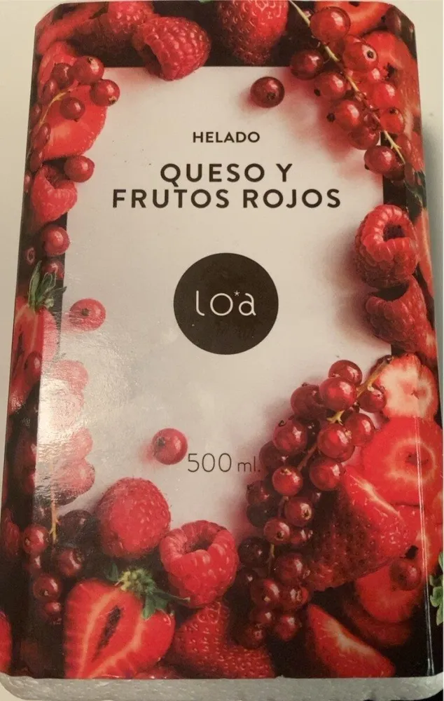 Helado Queso y Frutos Rojos