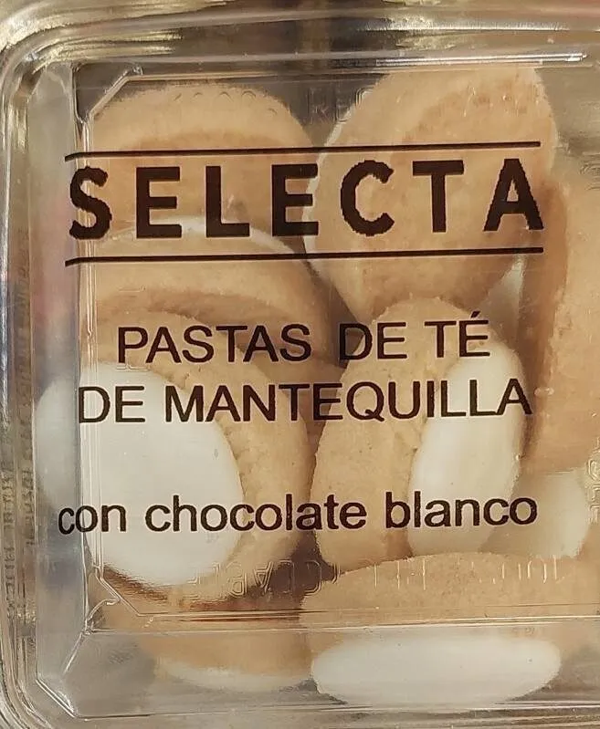 Pastas de te con chocolate blanco