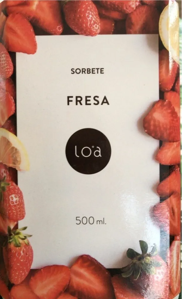 Sorbete de fresa