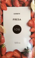 Sorbete de fresa