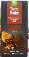 Tierra madre, chocolate negro 55% cacao con almendras y naranja