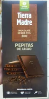 Chocolate negro 70% bio, pepitas de cacao